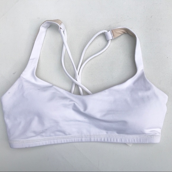 lululemon athletica Tops Lululemon White Sports Bra 6 Euc Poshmark